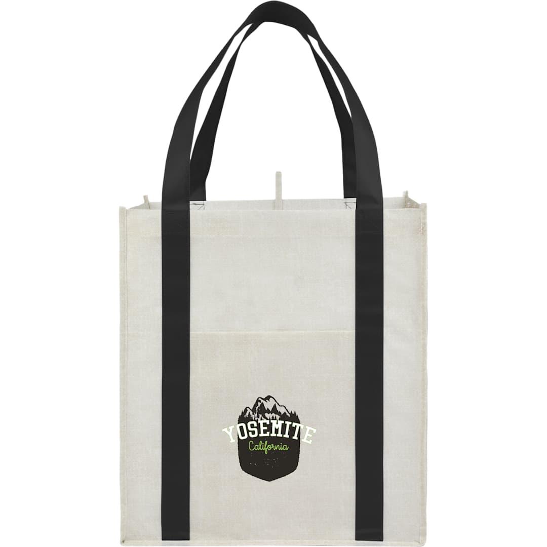 Neptune recycled non-woven grocery tote Black miniatura 8