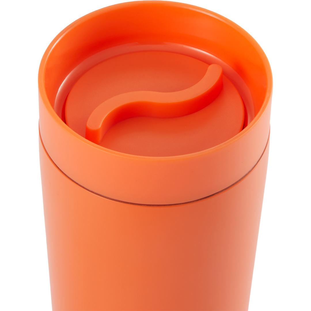 Maddie recycled ss vacuum tumbler w/ 360 lid 16oz Black miniatura 16