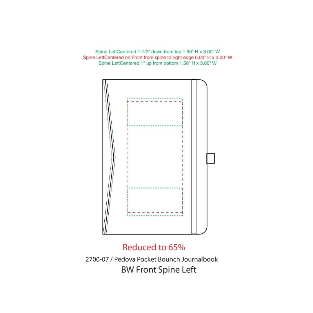 Fsc® mix 5.75 x 8.5 pedova™ pocket bound journal Navy Blue miniatura 12