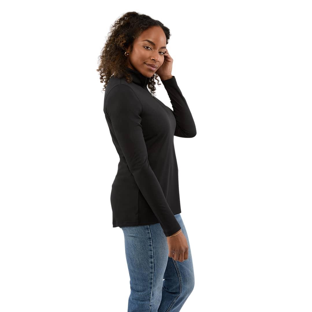 Dara knit quarter zip - womens Navy Blue miniatura 26