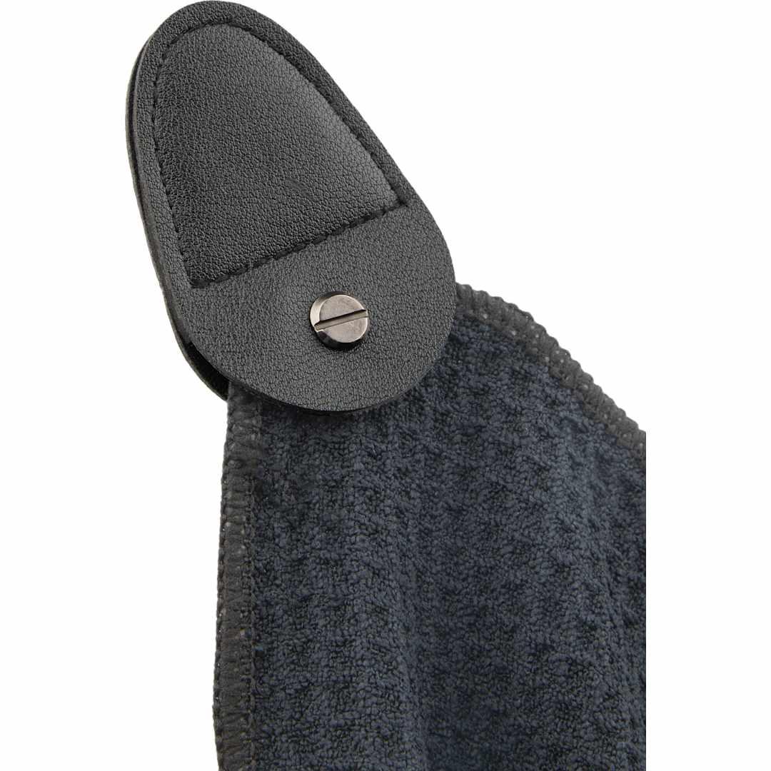 300G magnetic waffle golf towel Black miniatura 11