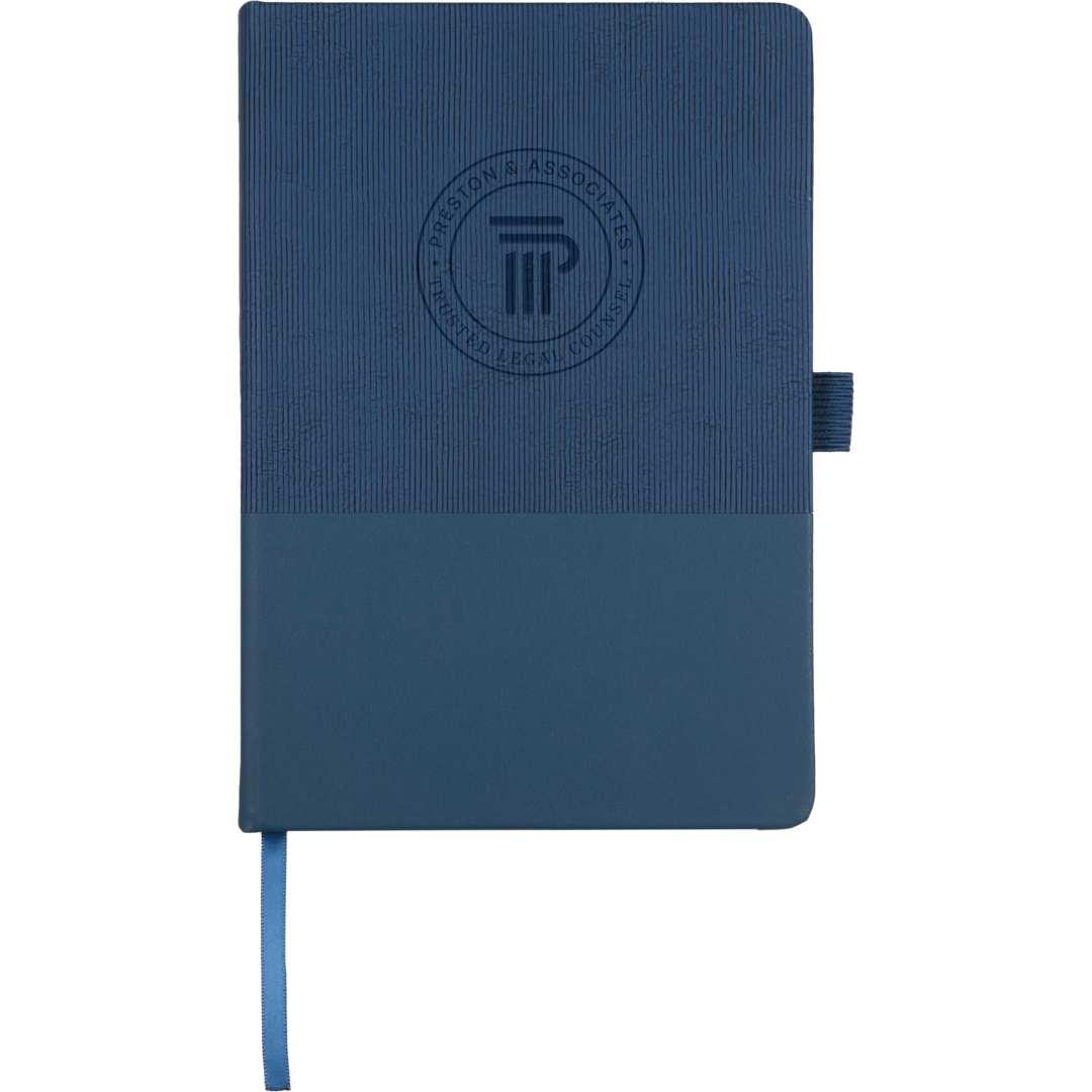 5.5X 8.5 fsc® recycled ribbed bound journal Black miniatura 20