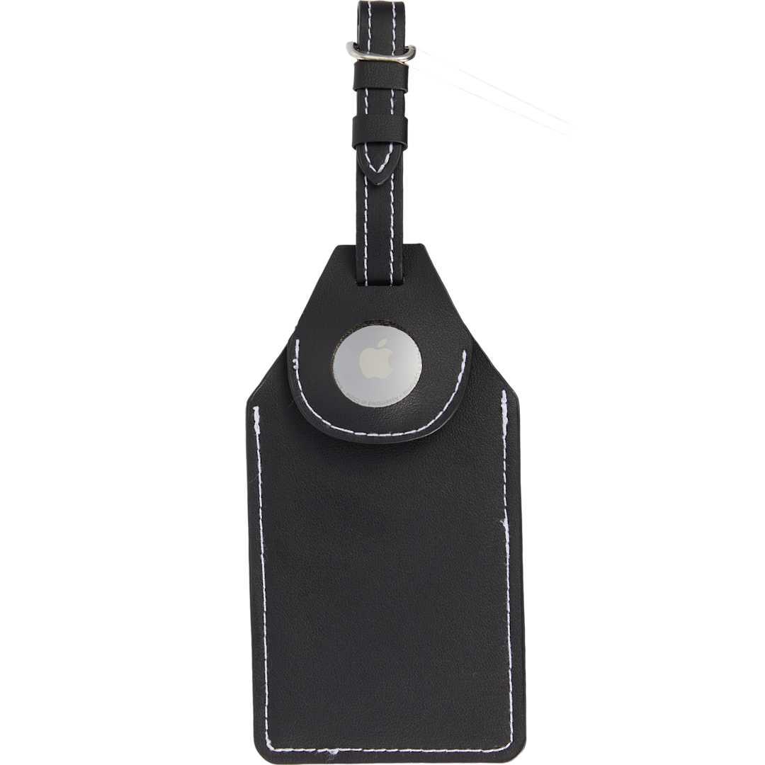 Wander & roam luggage tag w/ air tag holder Black miniatura 7