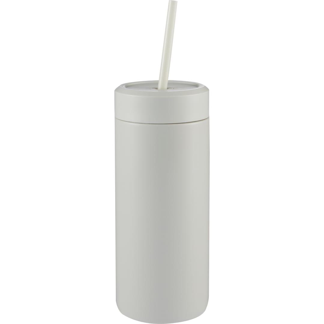 Sol tonal straw tumbler 20oz Grey miniatura 11