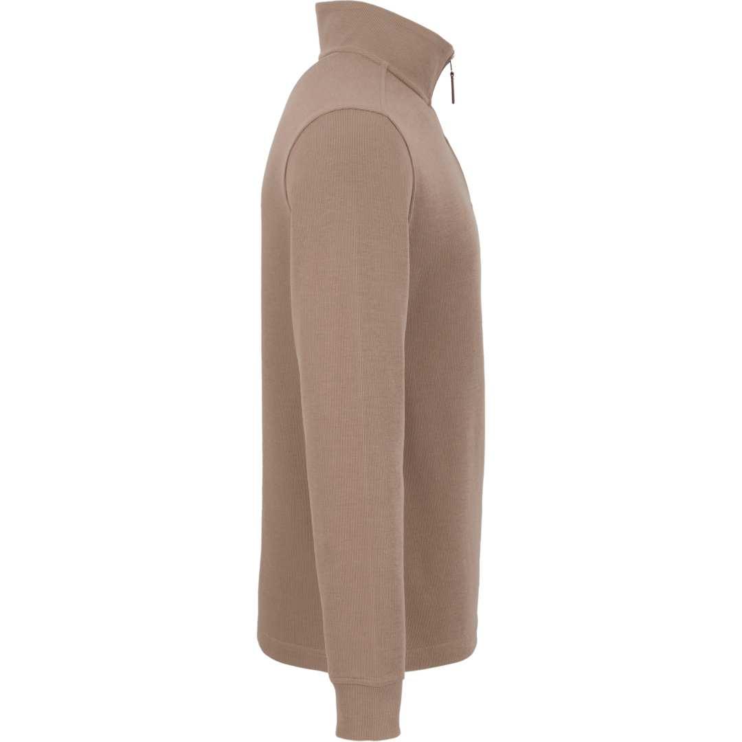 Hudson eco knit quarter zip-mens Beige miniatura 11