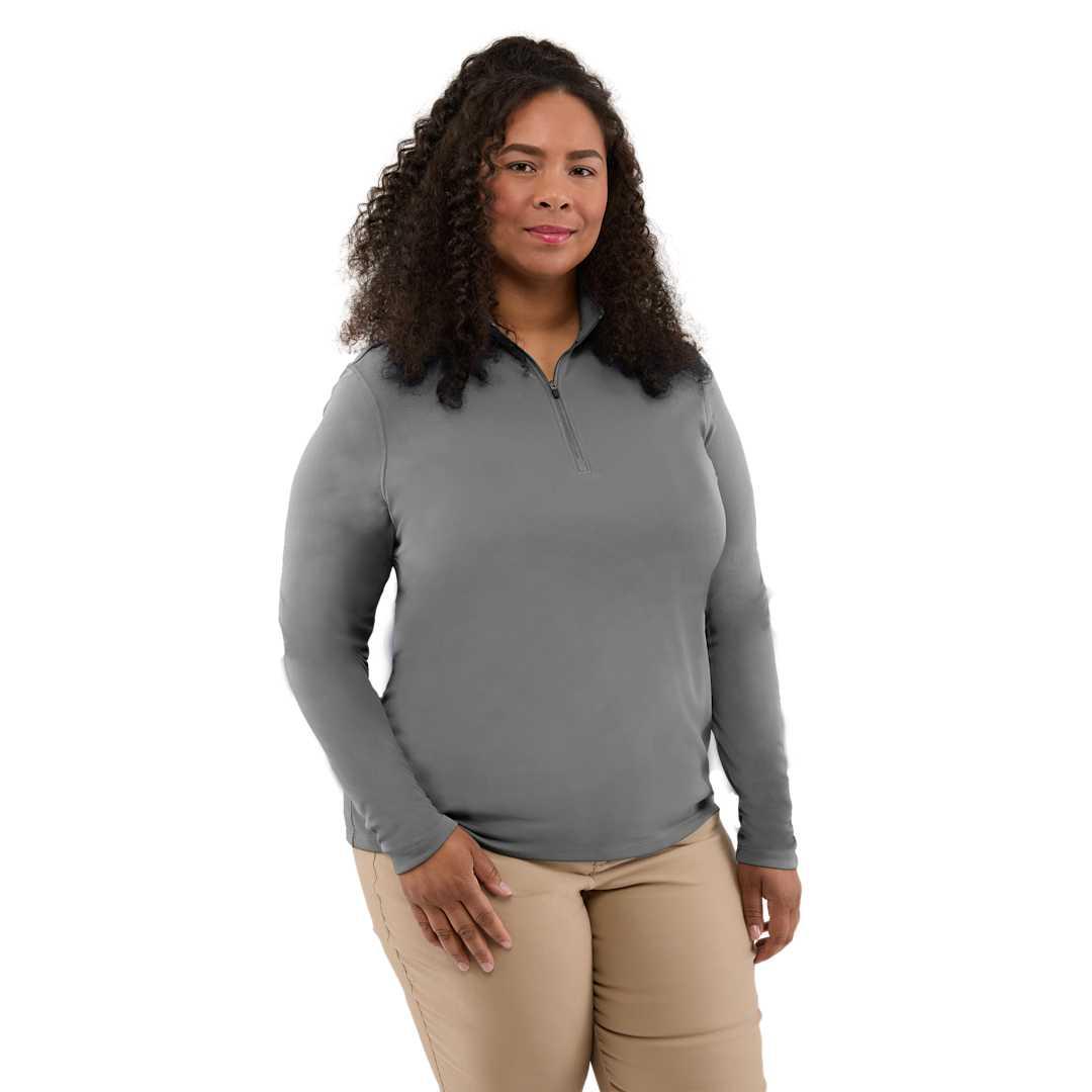 Dara knit quarter zip - womens Navy Blue miniatura 17