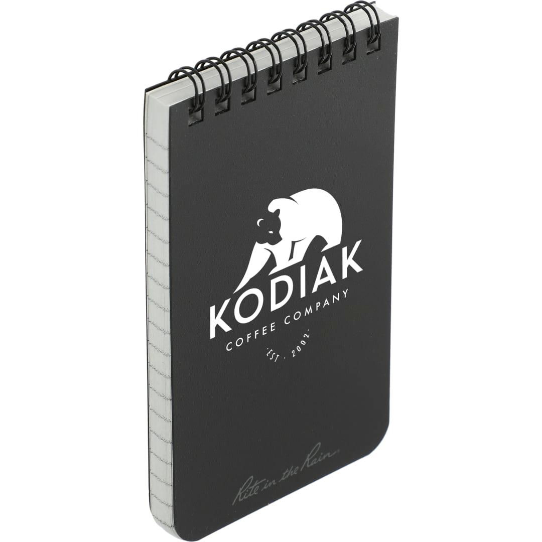 3 X 5 rite in the rain top spiral notebook Black miniatura 12