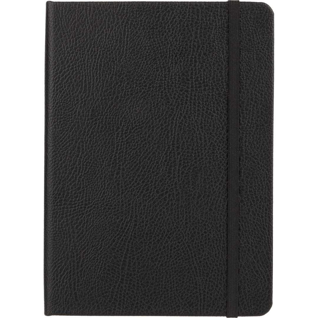 5 X 7 fsc® recycled pebble hard bound journal Black miniatura 6