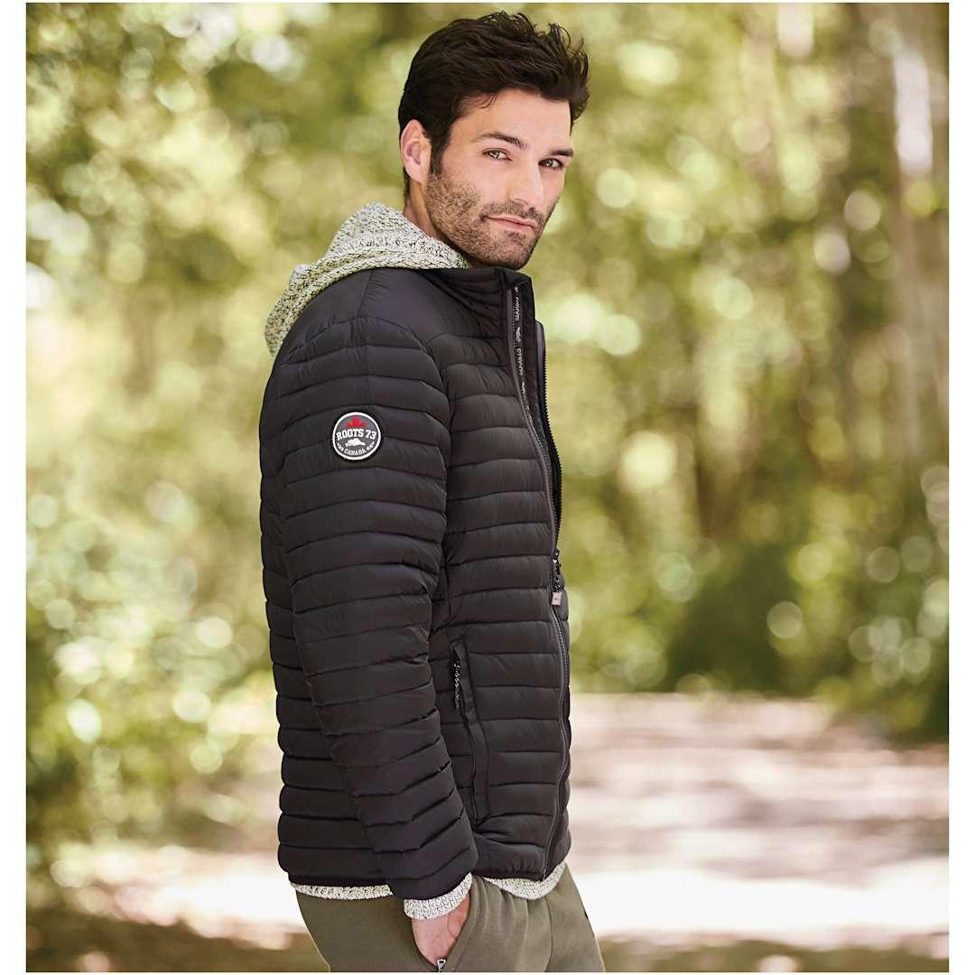 Mens beechriver roots73 down jacket Grey miniatura 5