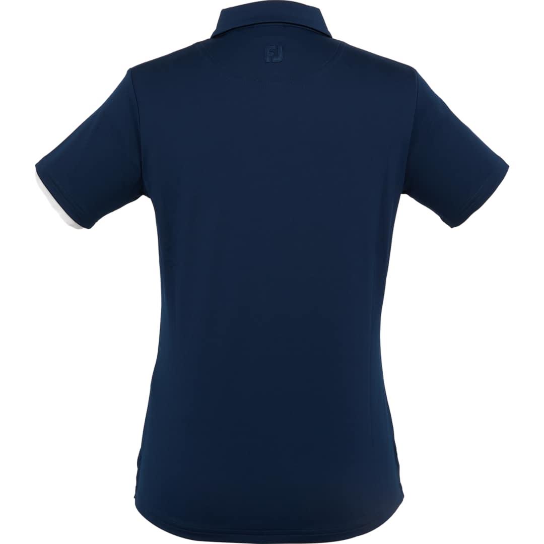 Footjoy womens solid lisle polo White miniatura 19