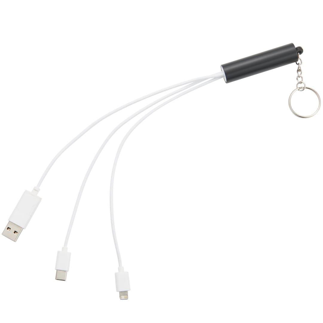 Route light up logo 5-in-1 cable Black front