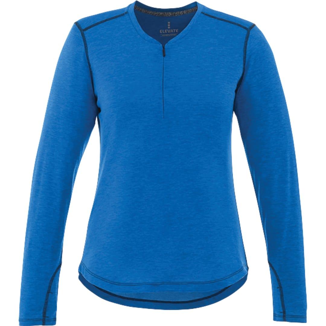 Womens quadra long sleeve top Red miniatura 5