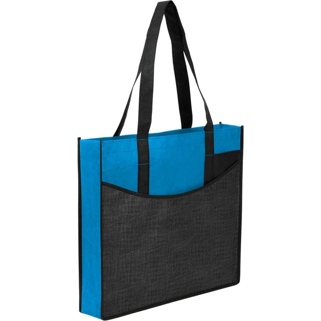 Brooke recycled non-woven convention tote Blue miniatura 10