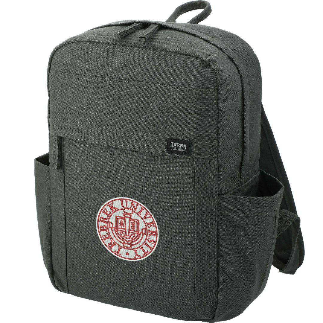 Terra thread fairtrade earth 15 computer backpck Dark Gray miniatura 11