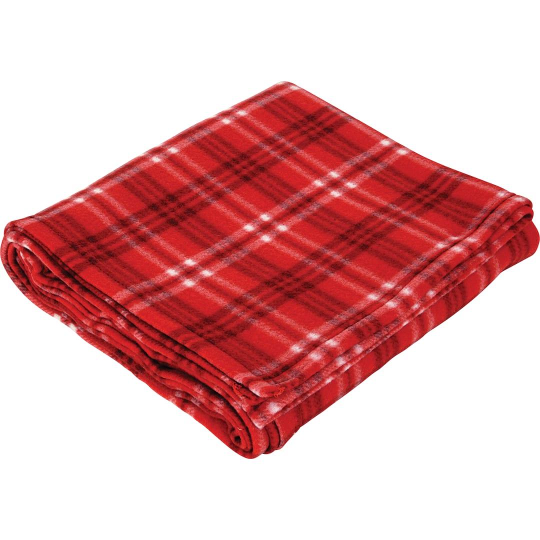 Plaid fleece blanket Black miniatura 8