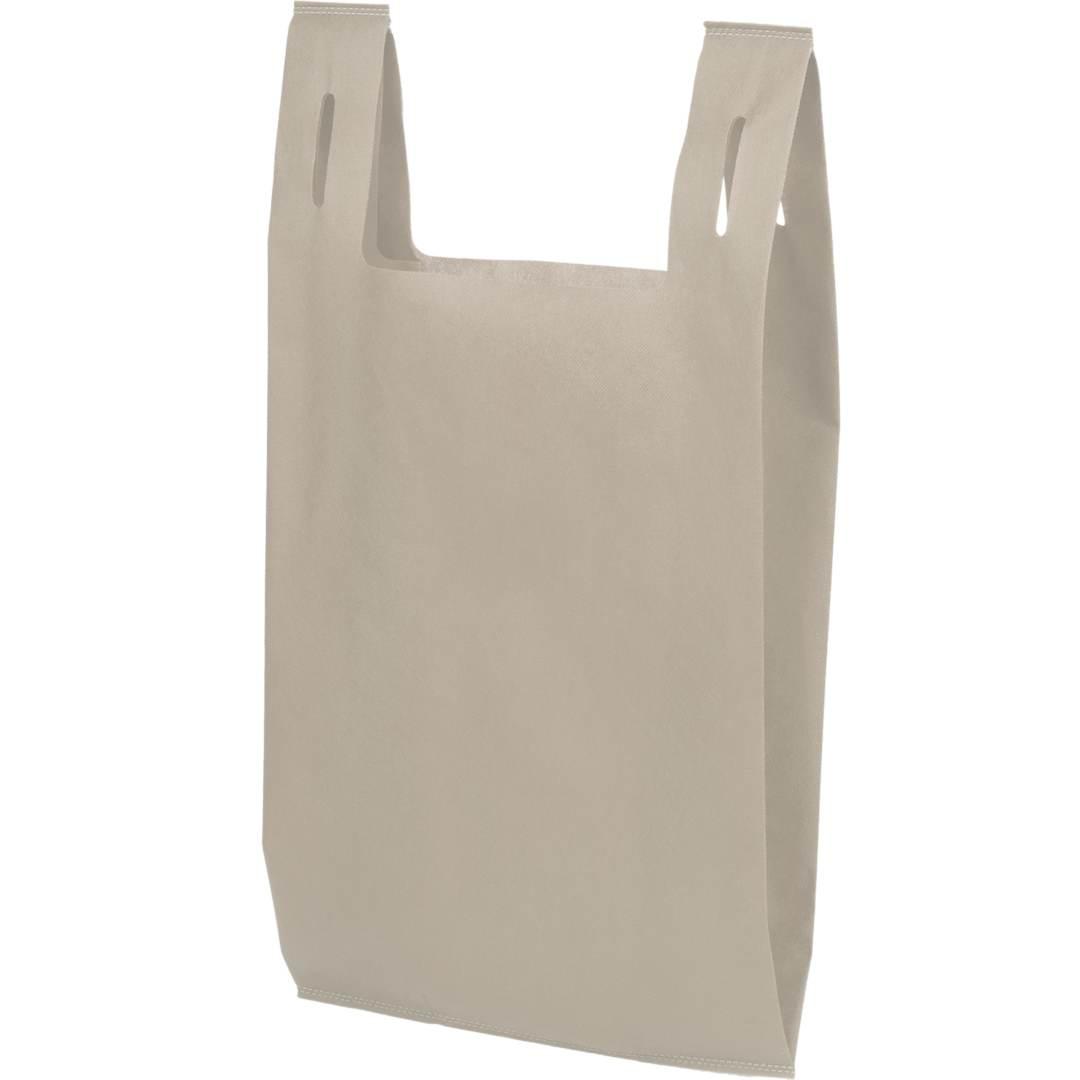 Recycled non-woven t-shirt tote Black miniatura 14