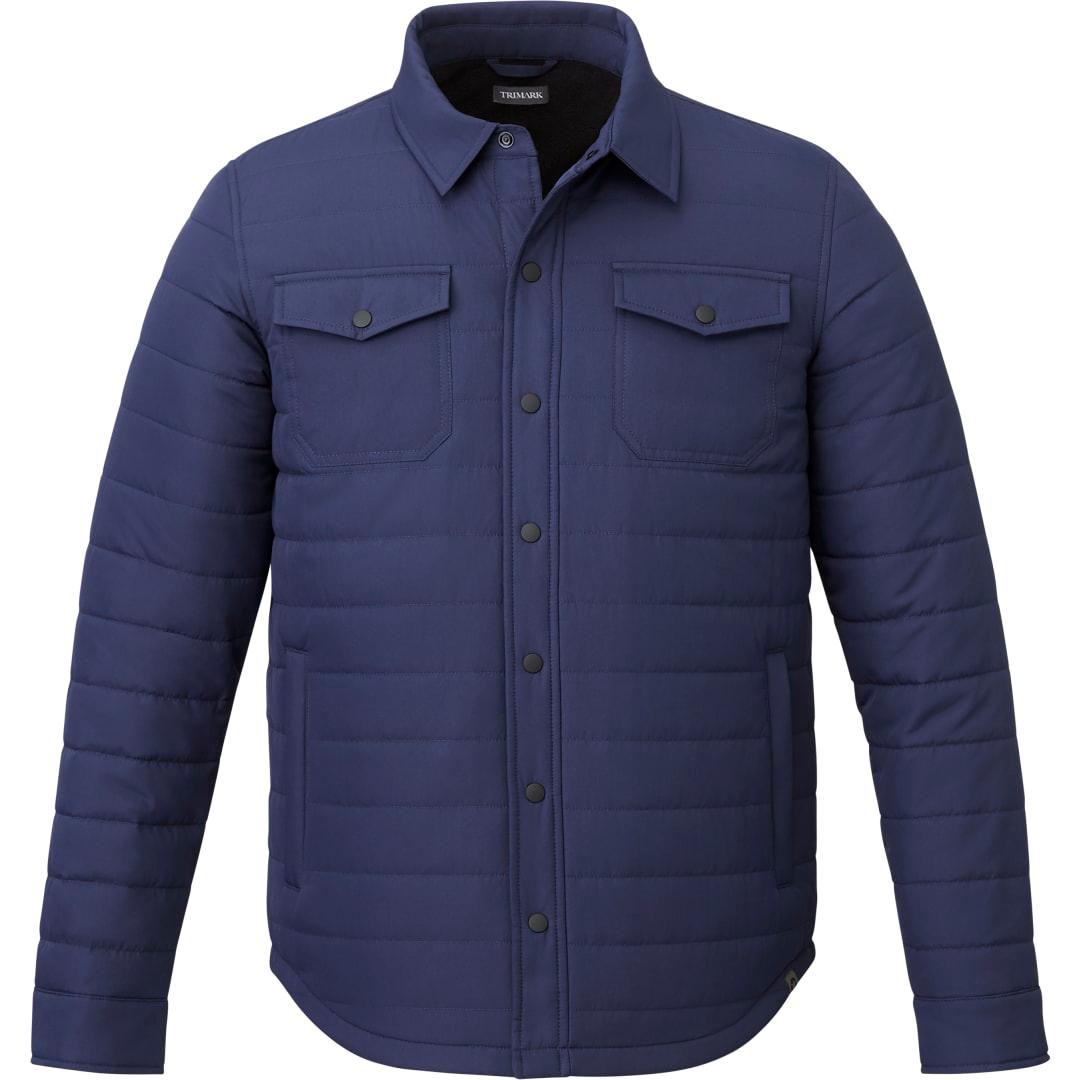 Mens porter eco insulated shacket Navy Blue miniatura 7