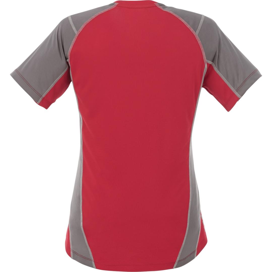 Womens taku short sleeve tech tee Red miniatura 4