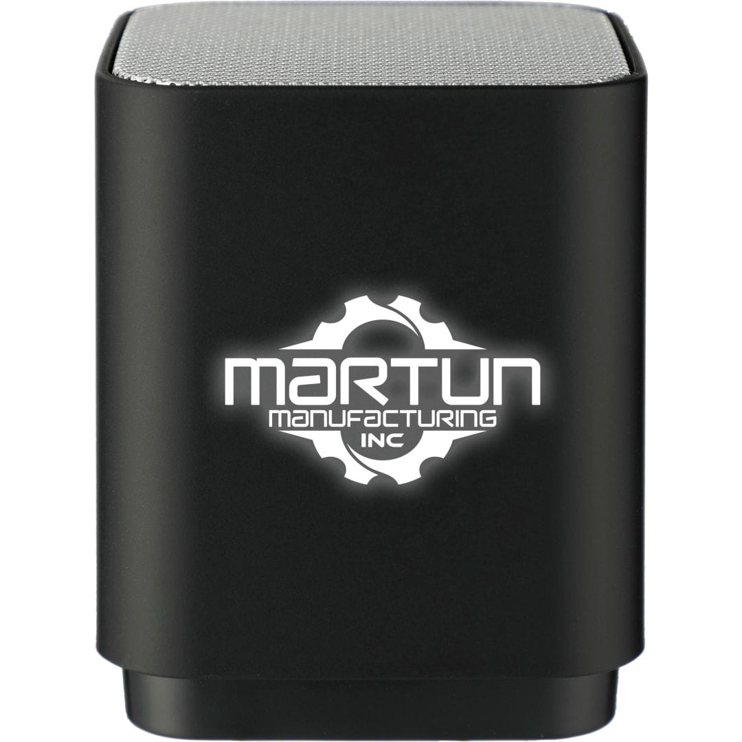 Light up logo bluetooth speaker Black miniatura 4