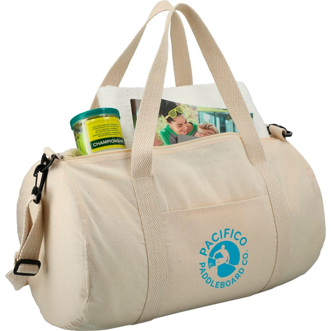 Barrel 18 5oz cotton canvas duffel bag Natural miniatura 7