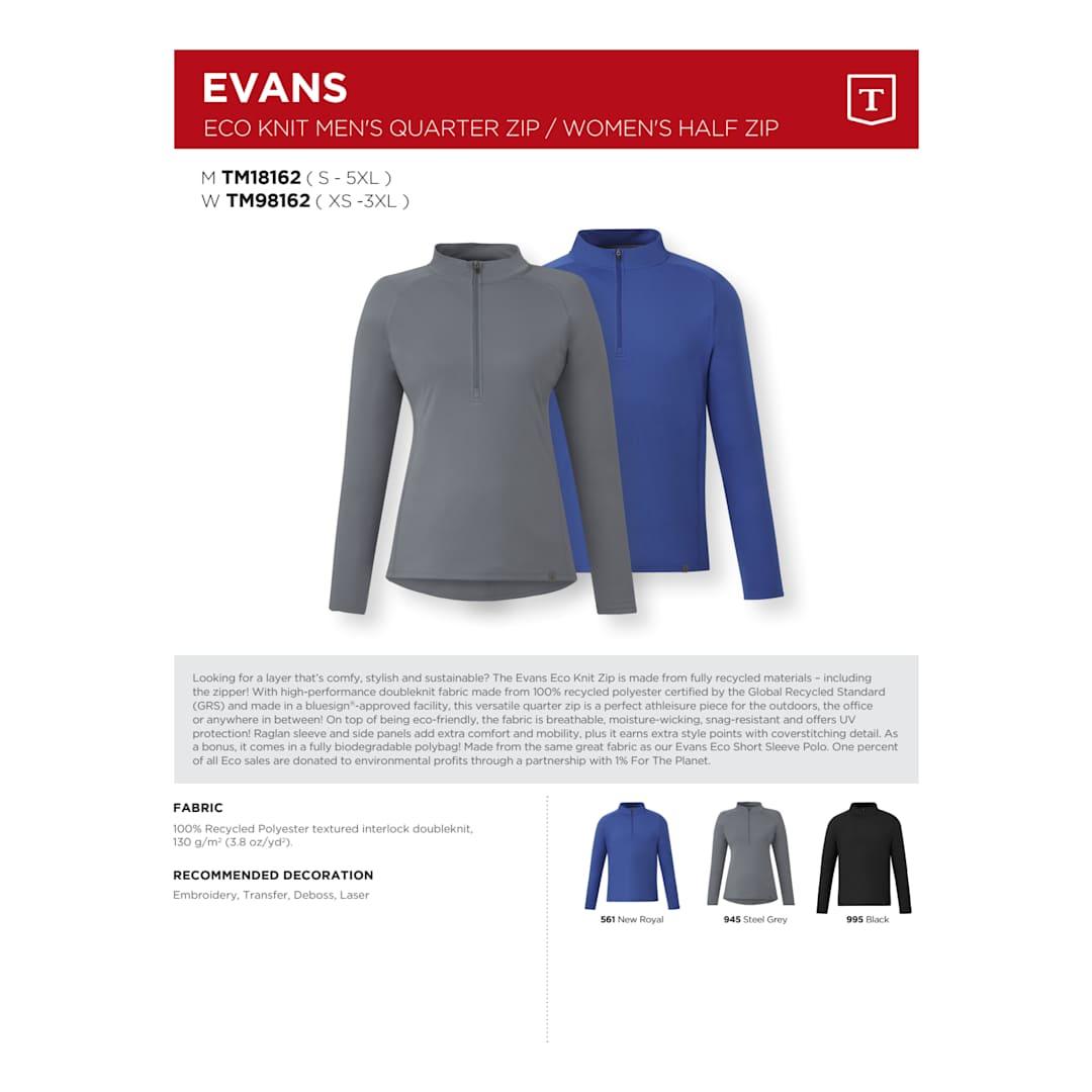 Evans eco knit half zip - womens Royal miniatura 29