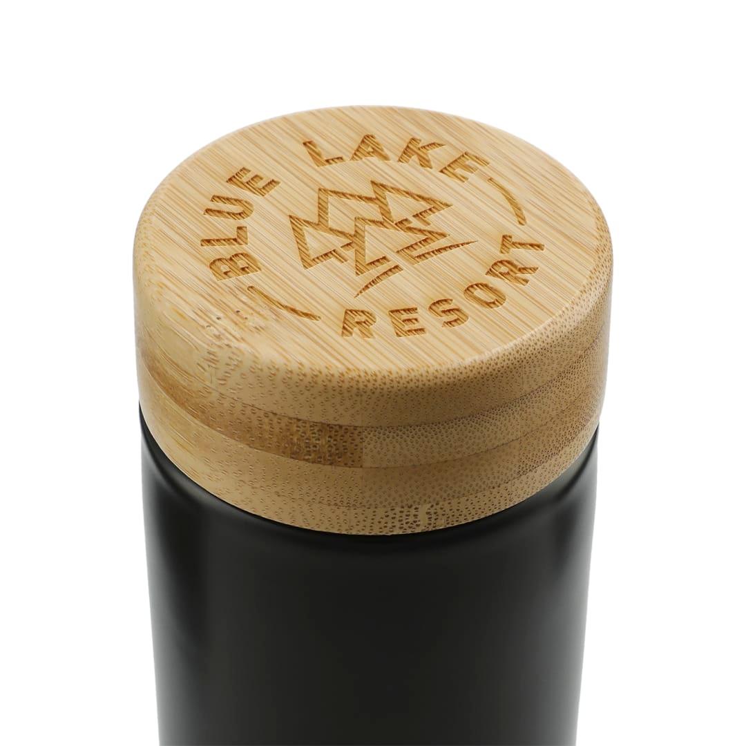 Arlo ceramic tumbler with bamboo lid 11oz Black miniatura 8