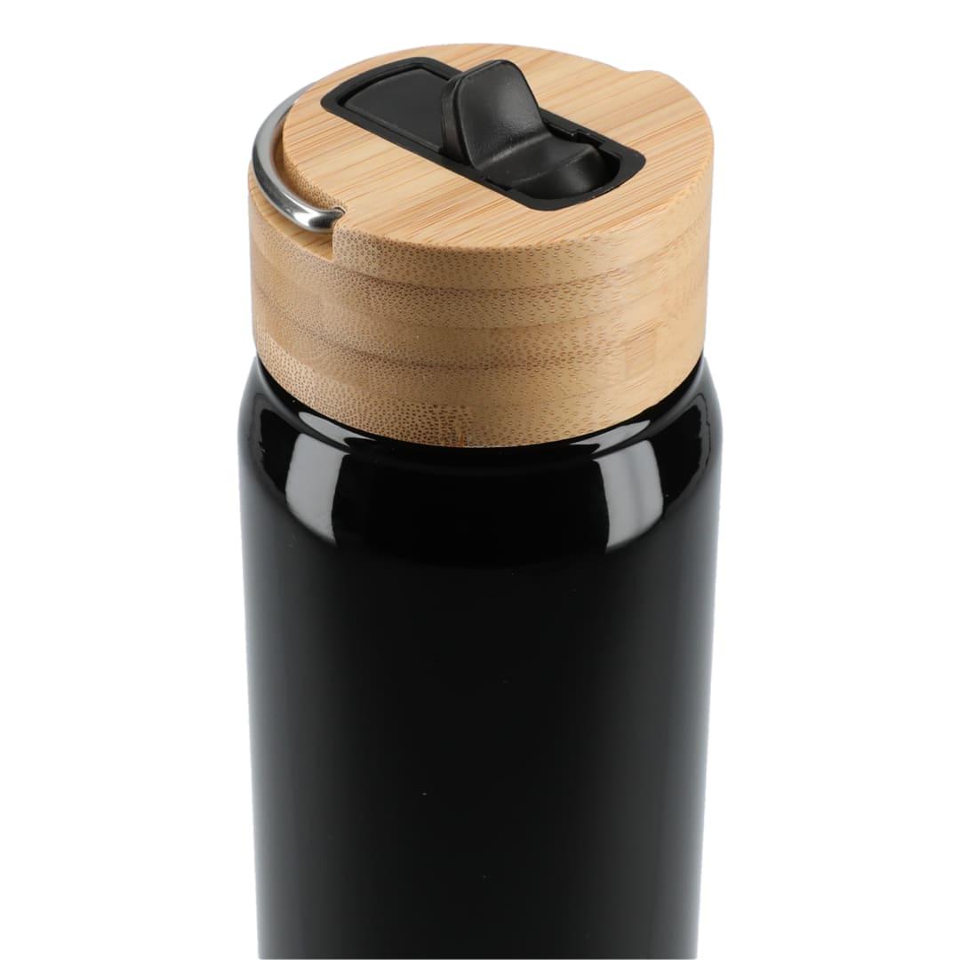 Billy 26oz aluminum bottle w/ fsc® bamboo lid Black miniatura 14