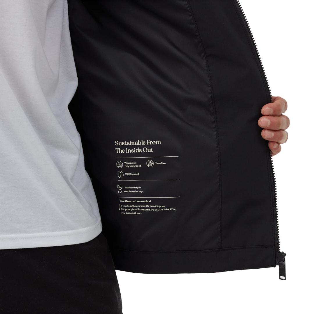 Tentree nimbus rain jacket - mens Black miniatura 3