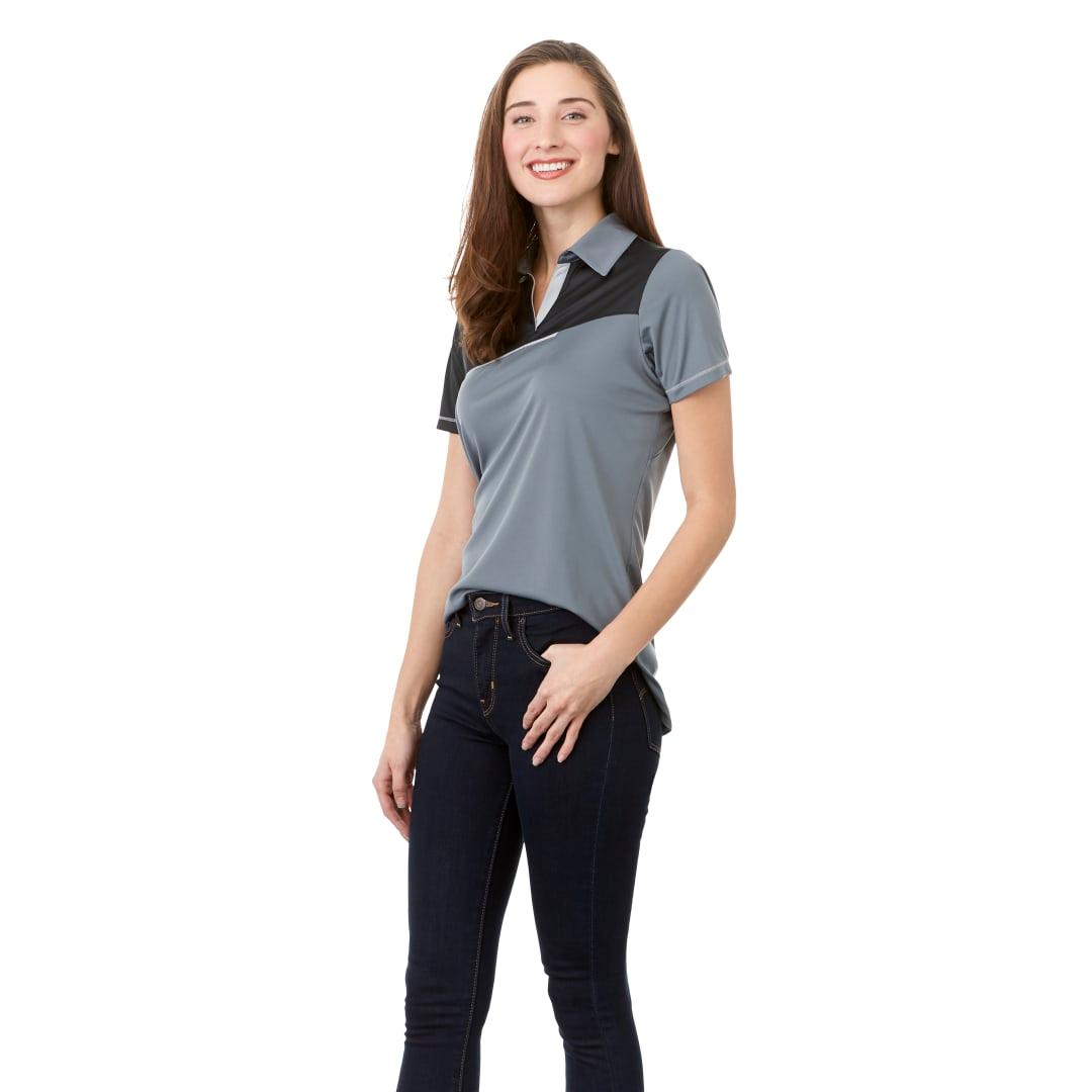 Womens prater short sleeve polo White miniatura 8