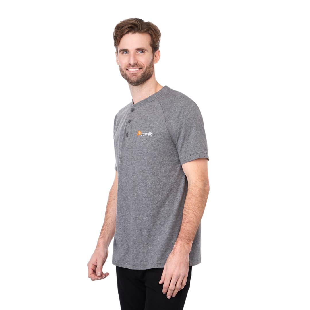 Mens somoto eco short sleeve henley Navy Blue miniatura 12