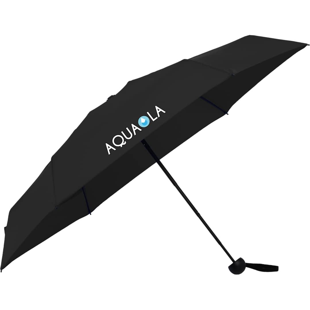 37 Recycled 5 folding umbrella Black front