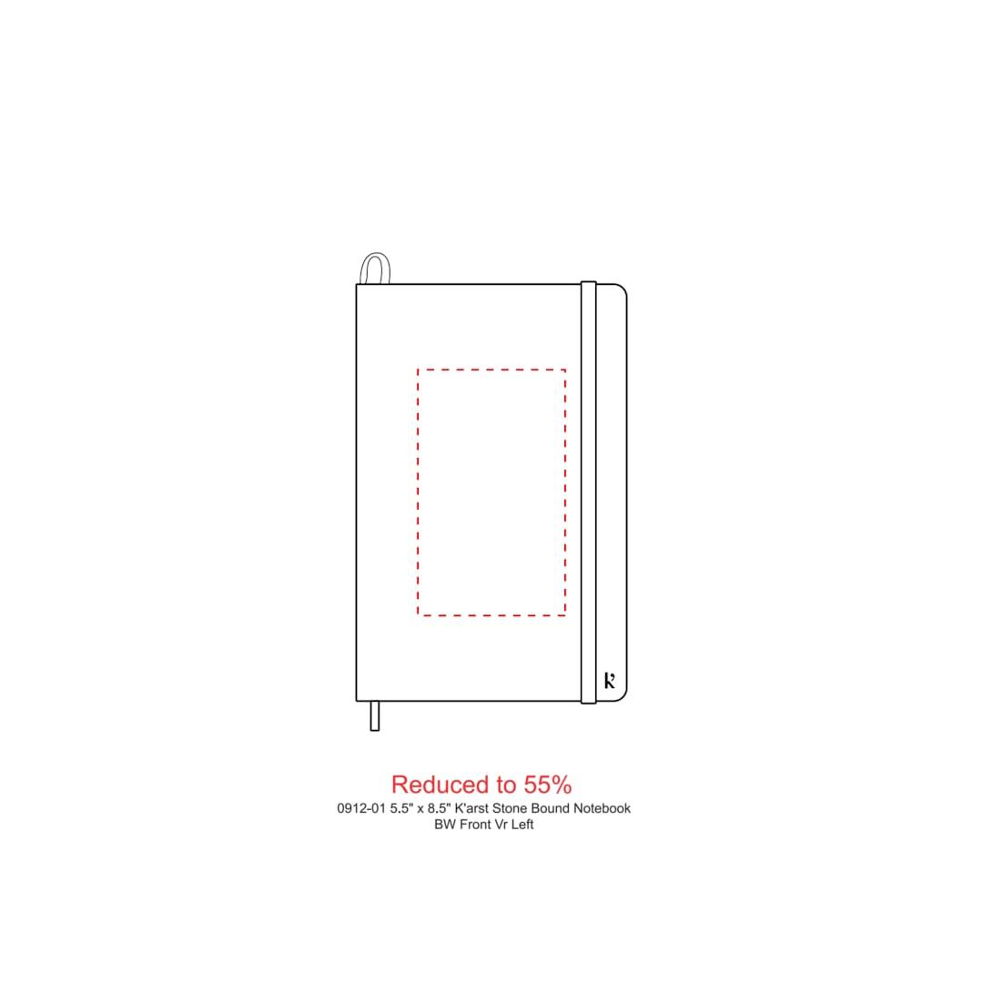 Karst 5.5 x 8.5 stone bound notebook Beige miniatura 20