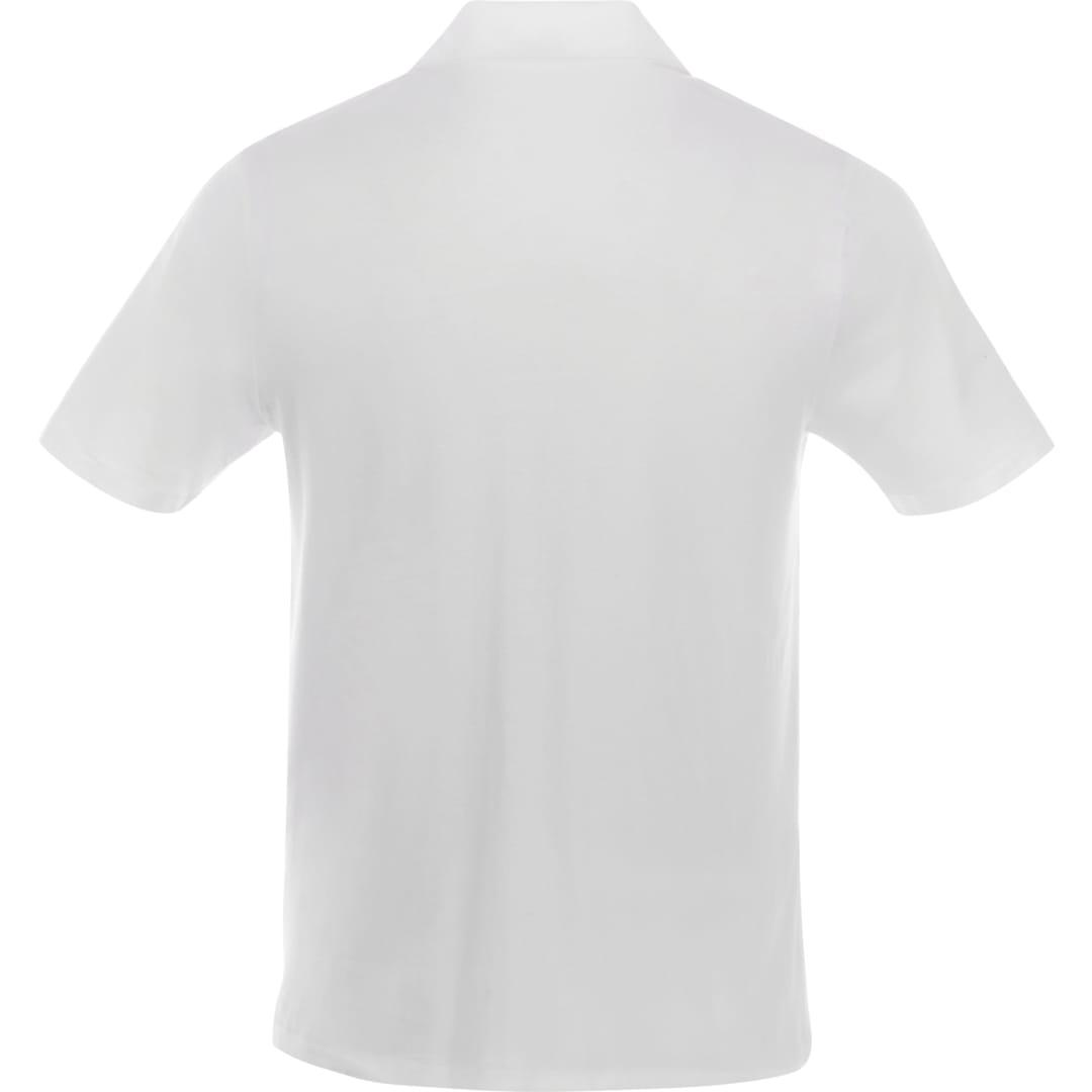 Mens acadia short sleeve polo White front