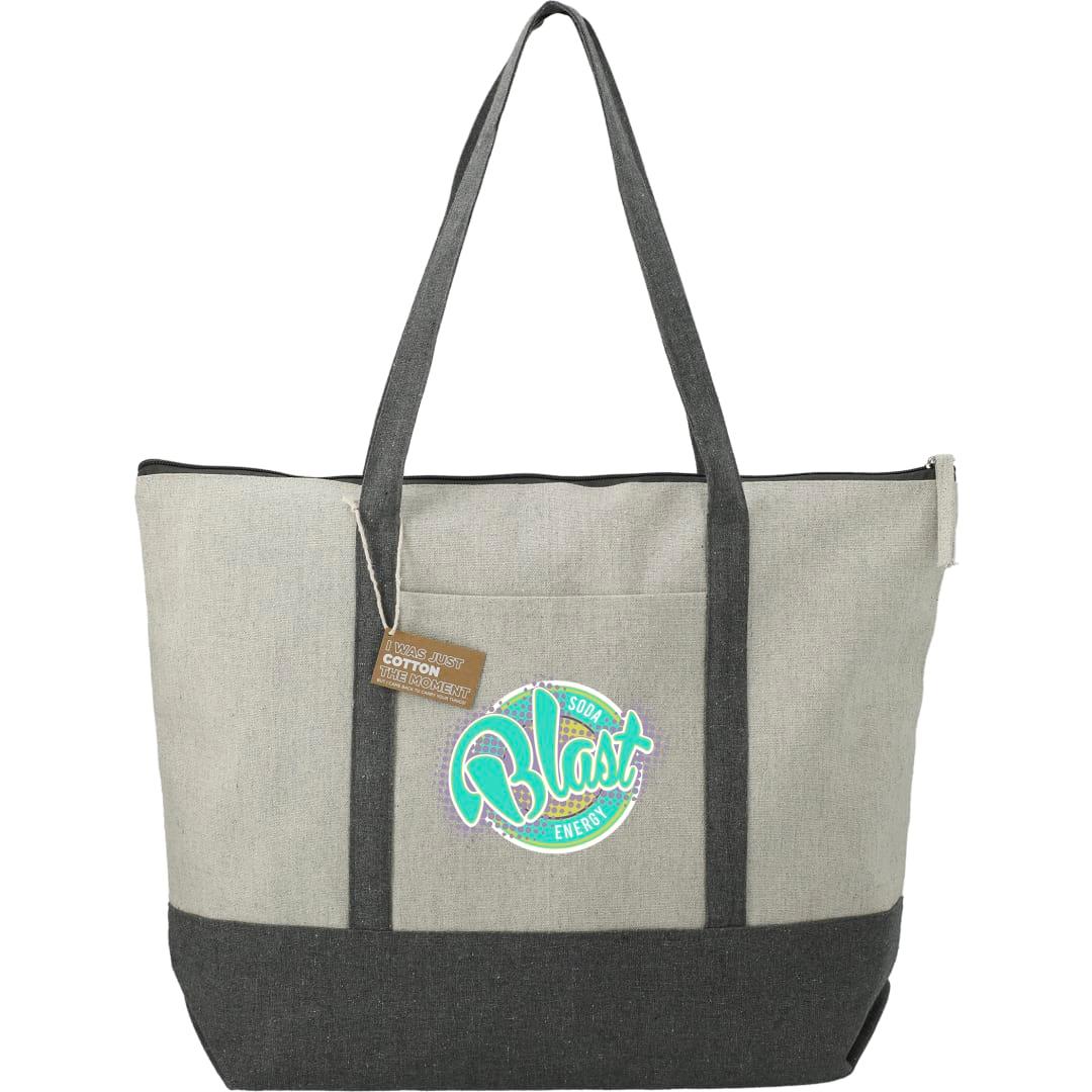Repose 10oz recycled cotton zippered tote Grey miniatura 15