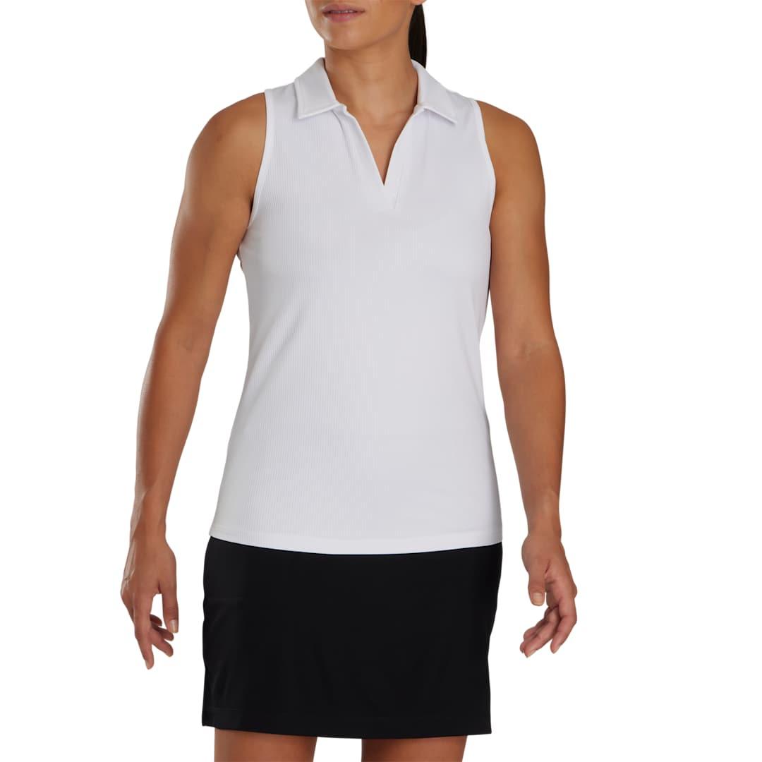 Footjoy womens racerback tank polo White miniatura 7