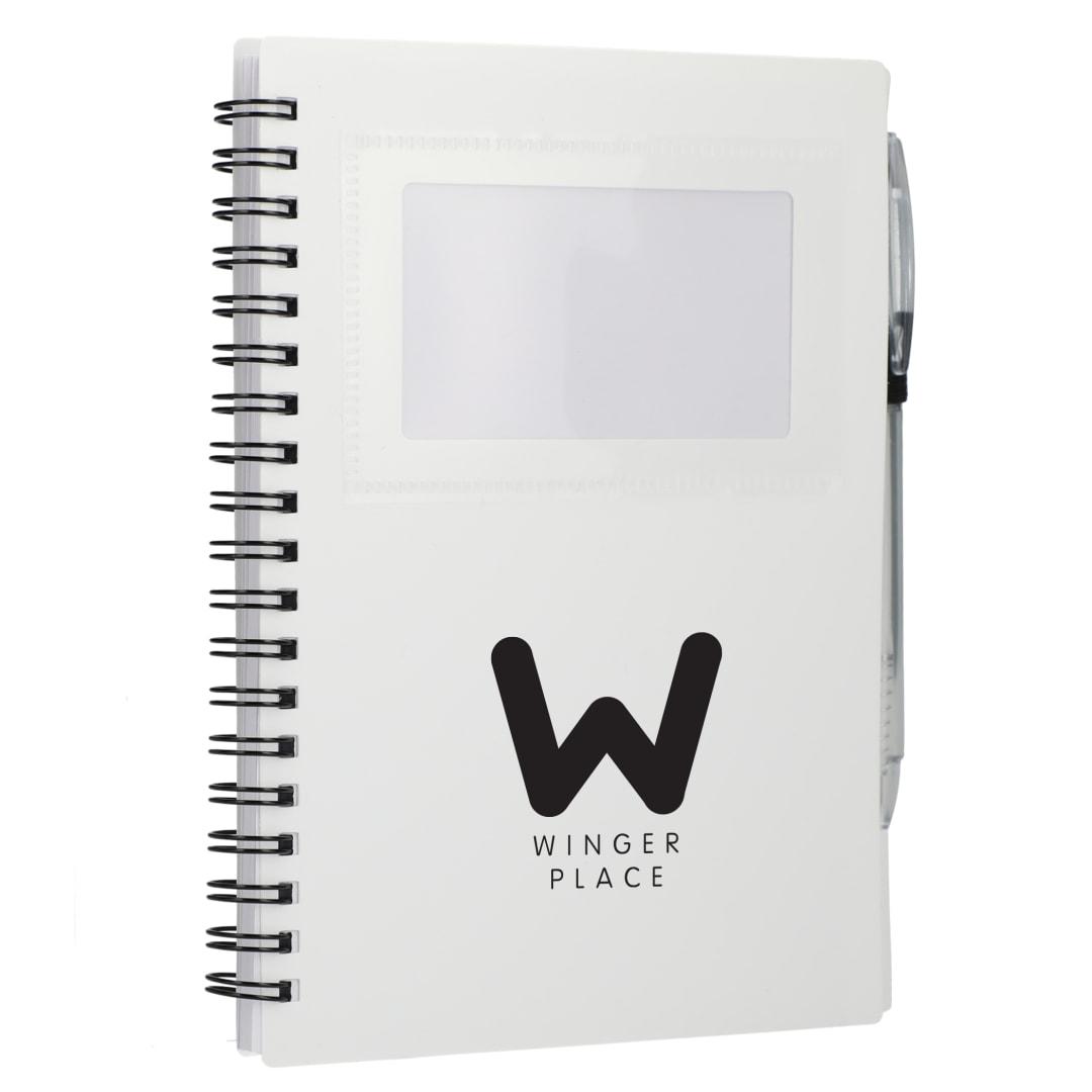 Fsc® recycled 5 x 7 star spiral notebook with pe Black miniatura 33