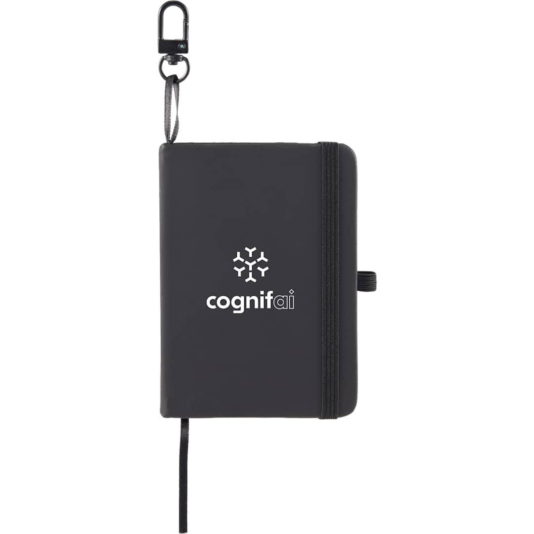 Mini recycled notebook w/ clip Black miniatura 7