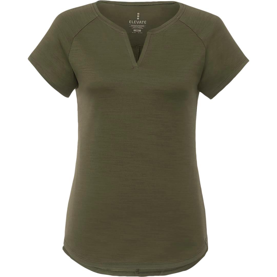 Womens amos eco ss top Blue miniatura 9