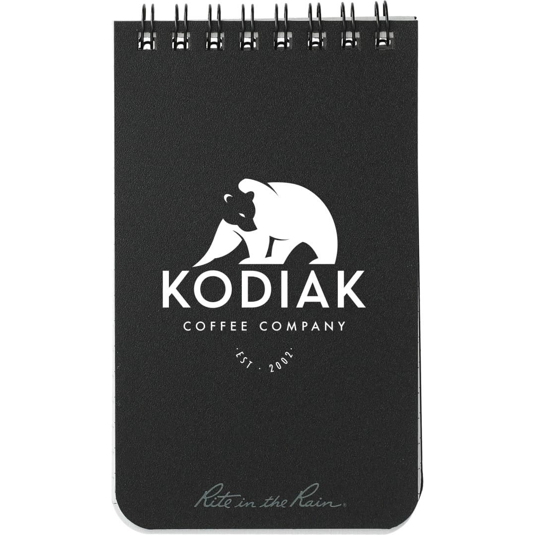 3 X 5 rite in the rain top spiral notebook Black miniatura 13