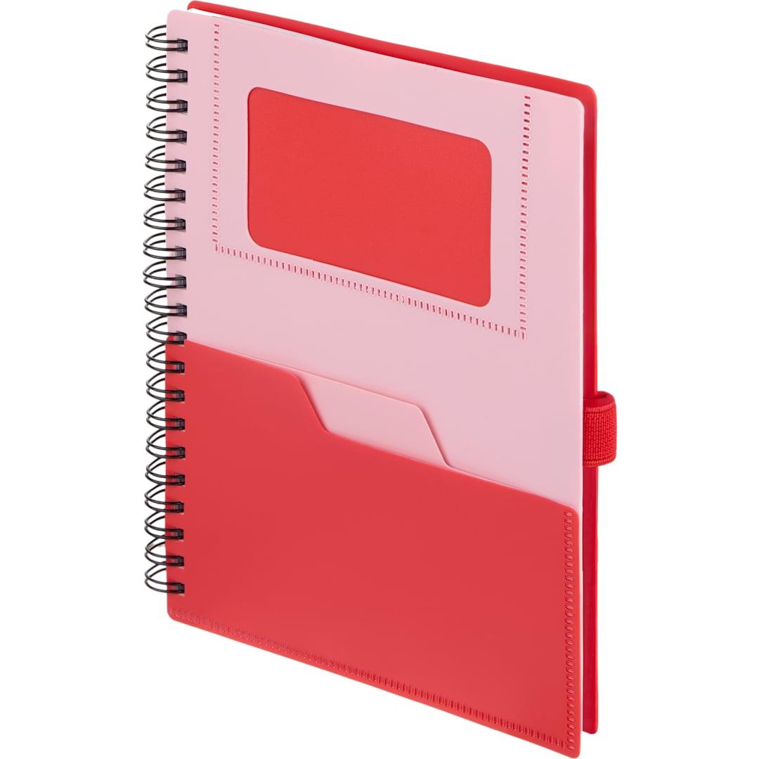 5 X 7 fsc® recycled stash spiral notebook Red miniatura 16