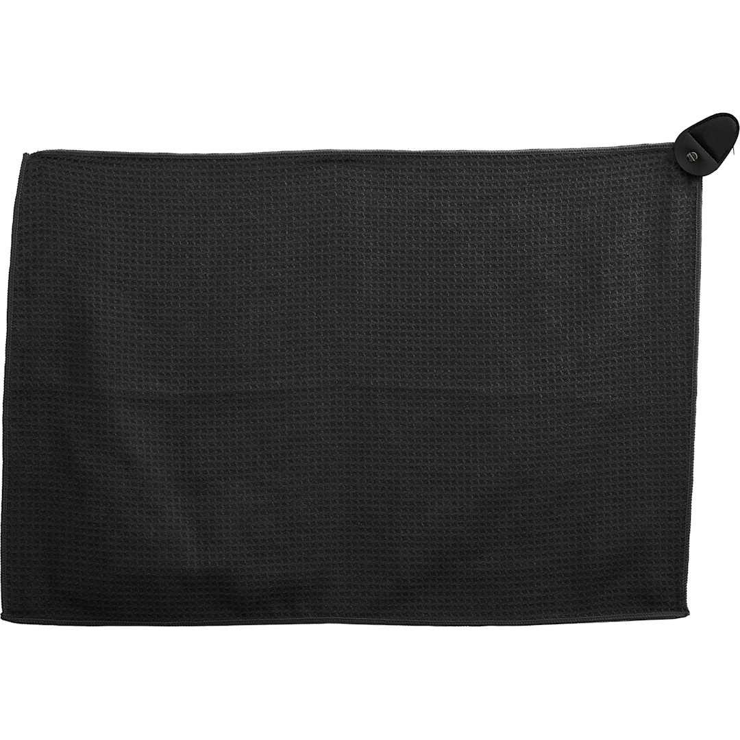 300G magnetic waffle golf towel Black miniatura 7