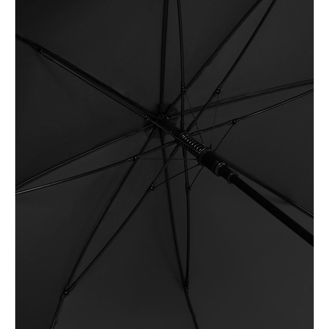 60 Auto open umbrella w/ reflective trim Black thumbnail 5