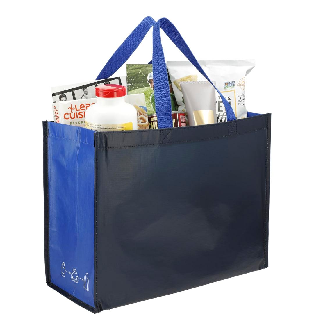 Rpet laminated matte shopper tote Black miniatura 15