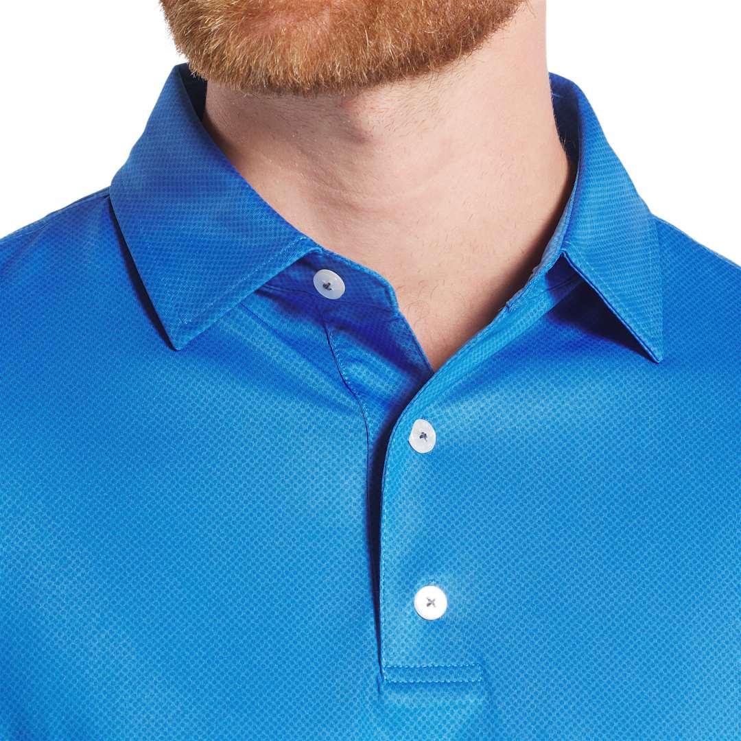 Footjoy mens tonal dot print polo Royal miniatura 11