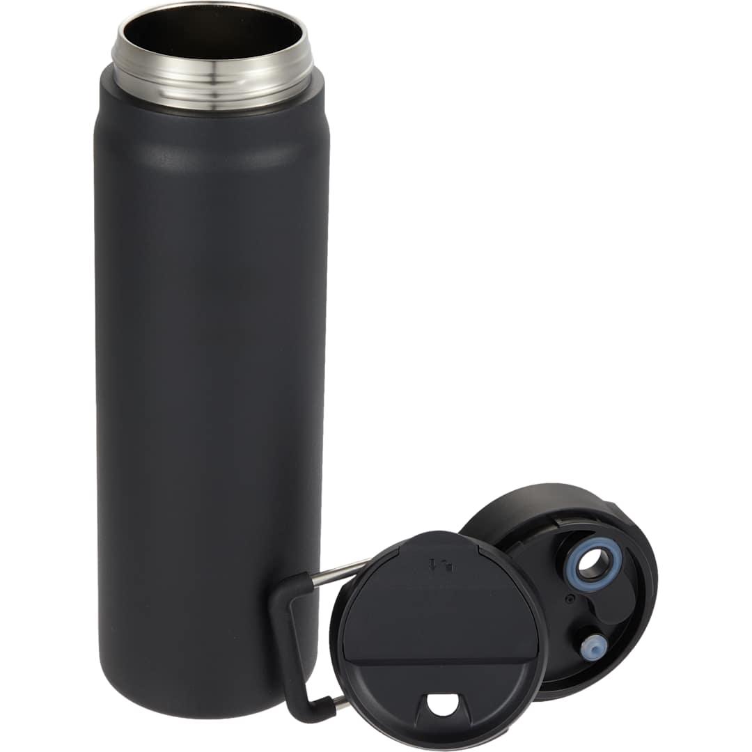 Kara recycled insulated bottle w/ swivel lid 24oz Black miniatura 5