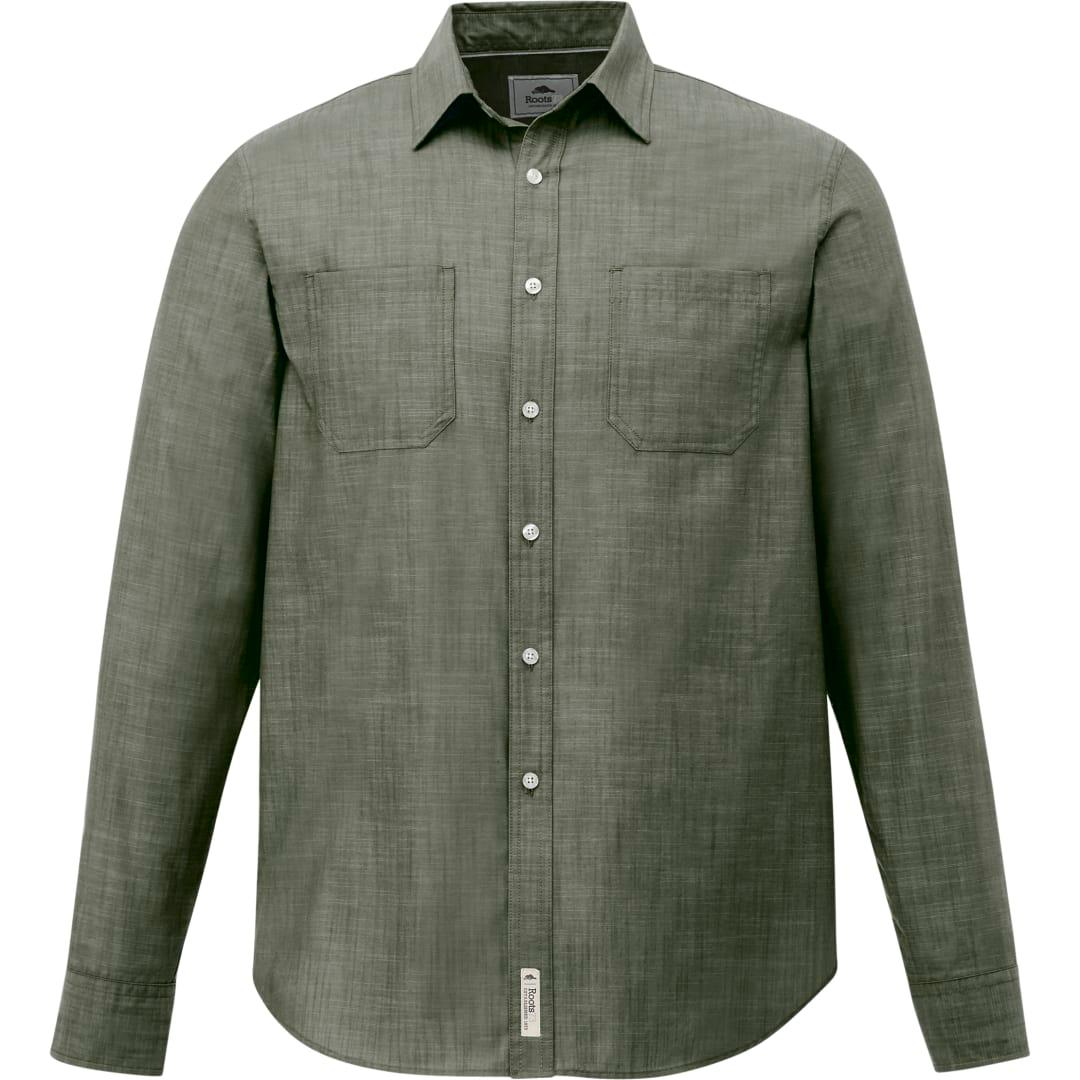 Mens clearwater roots73 ls shirt Blue miniatura 4