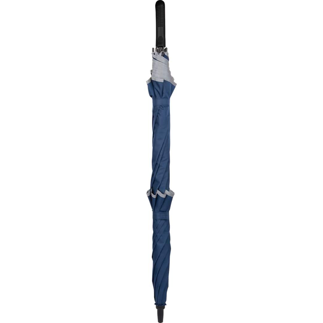 62 Rpet golf umbrella w/ reflective trim Black miniatura 28