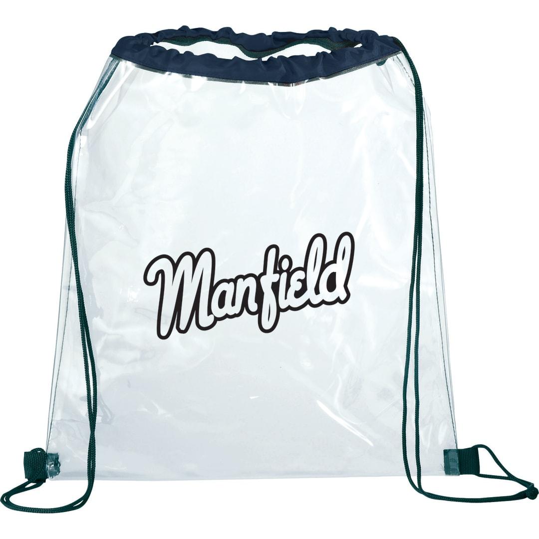 Rally clear drawstring bag Navy Blue miniatura 9