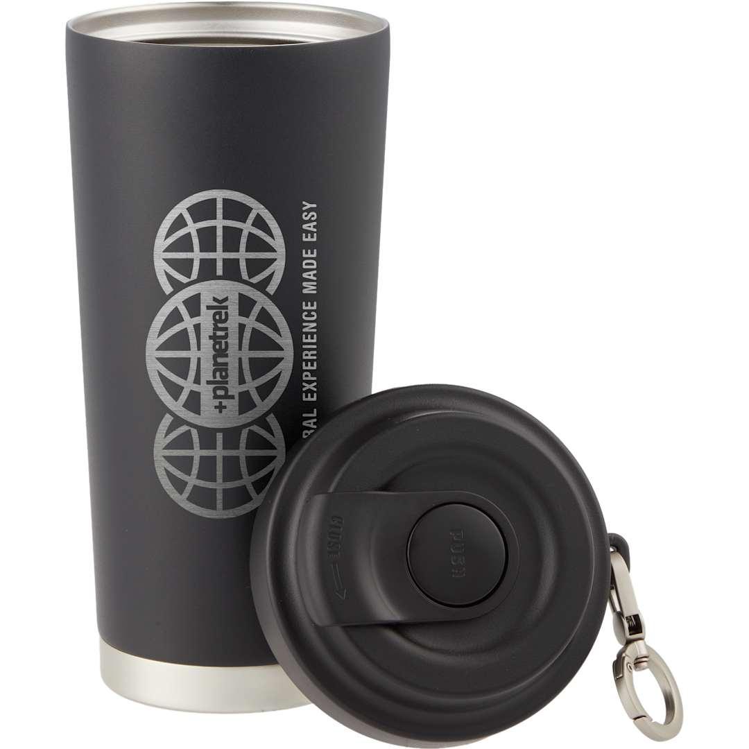 Haley vacuum tumbler one touch opening lid 16oz Black miniatura 10