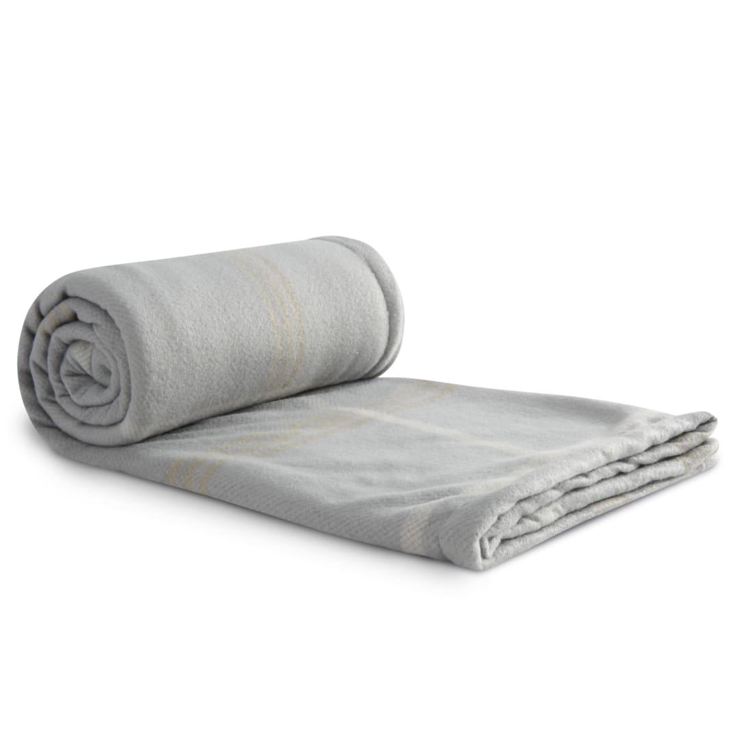 Plaid fleece sherpa blanket Blue miniatura 13